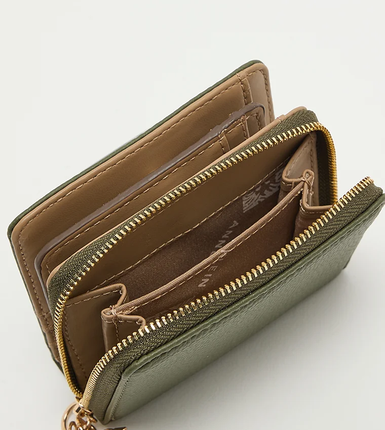 ANNE KLEIN  Anne Klein Textured Zip-around Wallet for Women | Best Price UAE